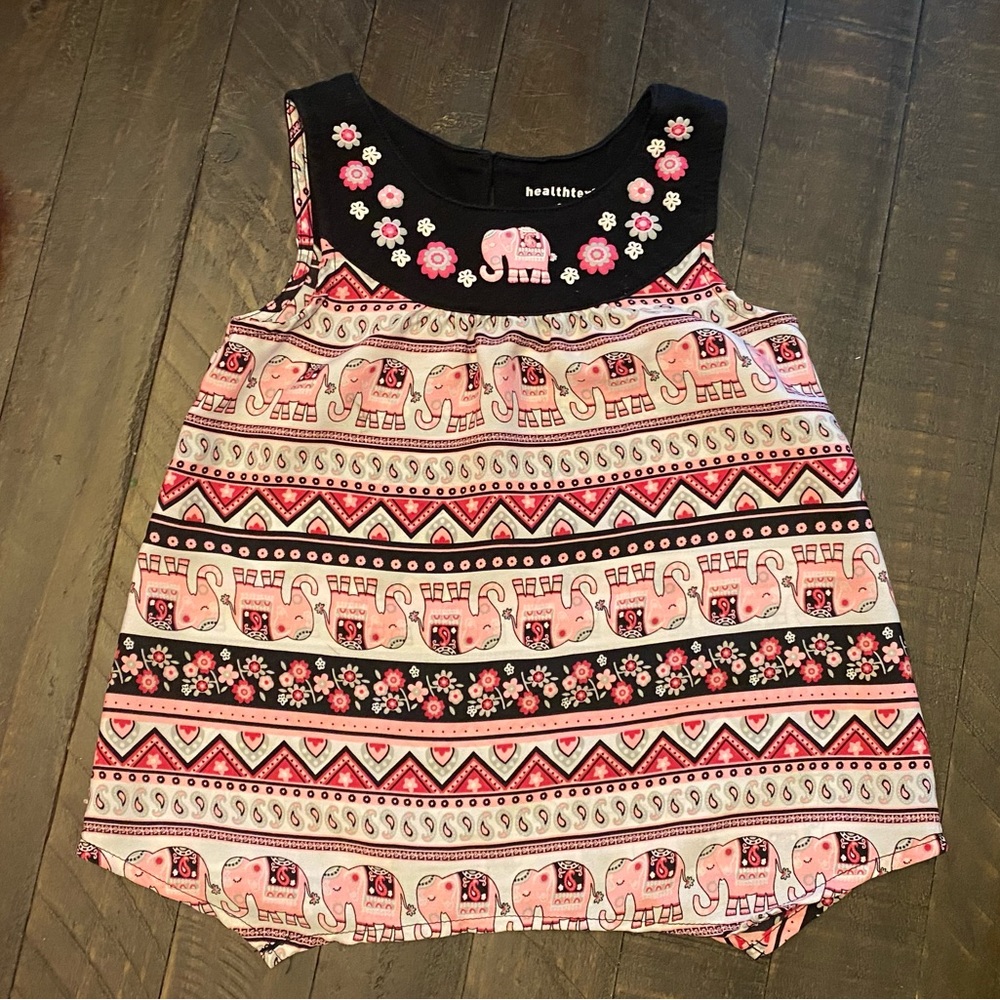 Healthtex Toddler Girls Shirt size 3T - Elephant & Flower Top